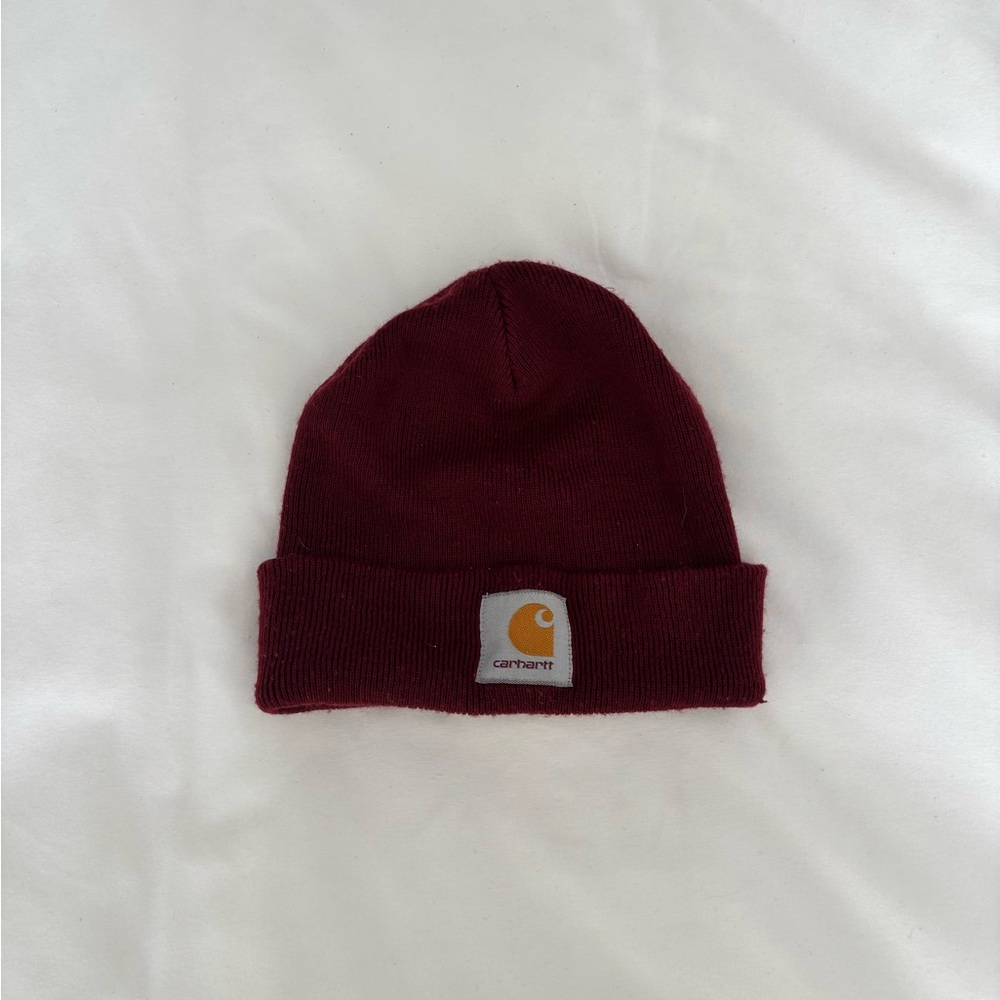 Carhartt Dark Red Knit Beanie